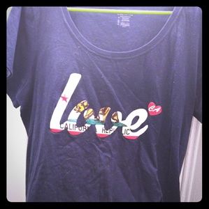 Love California baby tee